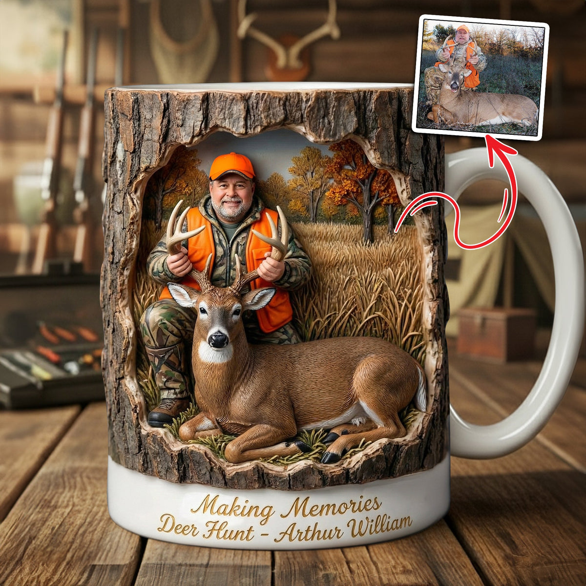 Hunting Life Coffee Mug - Personalized Custom Photo Gifts For Hunters 03HULU201225-Homacus