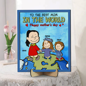 Personalized Gifts For Mom Wood Sign 01totn181224da Best Mom In The World-Homacus