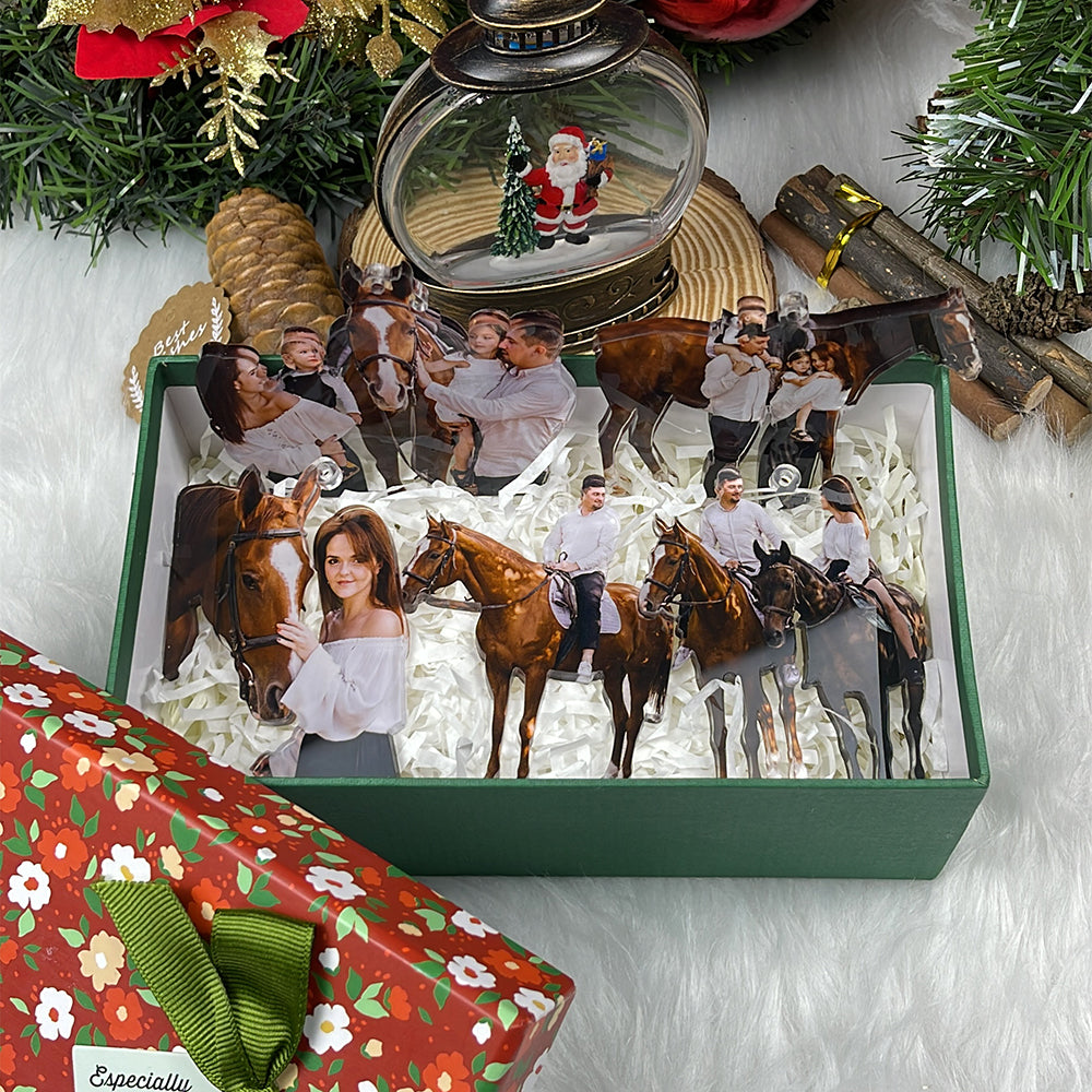 Custom Photo Gifts for Horse Lovers Ornament 40acvp140924-Homacus