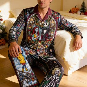 Spooky Pajama Set - Personalized Gifts For Halloween 04hadt290826-Homacus