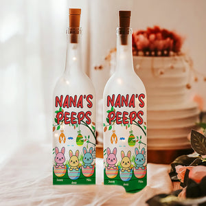 Personalized Gifts For Grandma Bottle Lamp Bunny Eggs Easter's Day 01OHMH260225-Homacus