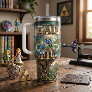 The Legend Of Dad Tumbler Handle - Personalized Gifts For Dad 04NATN170426-Homacus