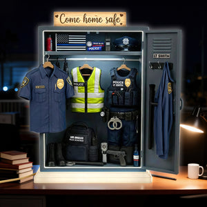 Police Personal Locker Light Box, Personalized Gifts For Police Office, Sheriff, Detective,... 01qhqn221225-Homacus