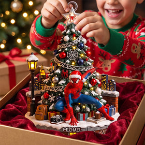 Holiday City Hero Ornament - Personalized Gifts For Christmas 06TODT040826
