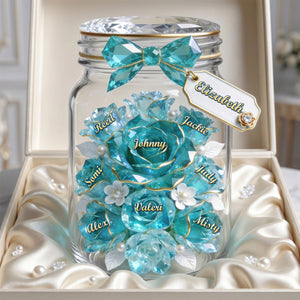Mom Jar Of Flowers Acrylic Plaque - Personalized Gifts For Mother 01pgdh110426-Homacus