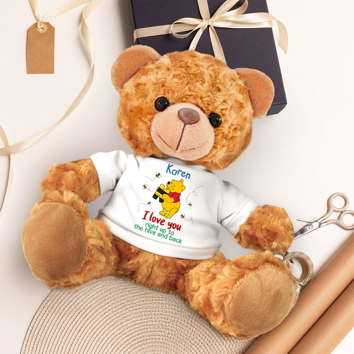 Personalized Gifts For Kids Bear With Shirt, Cute Cartoon Character 01tgpu010325-Homacus