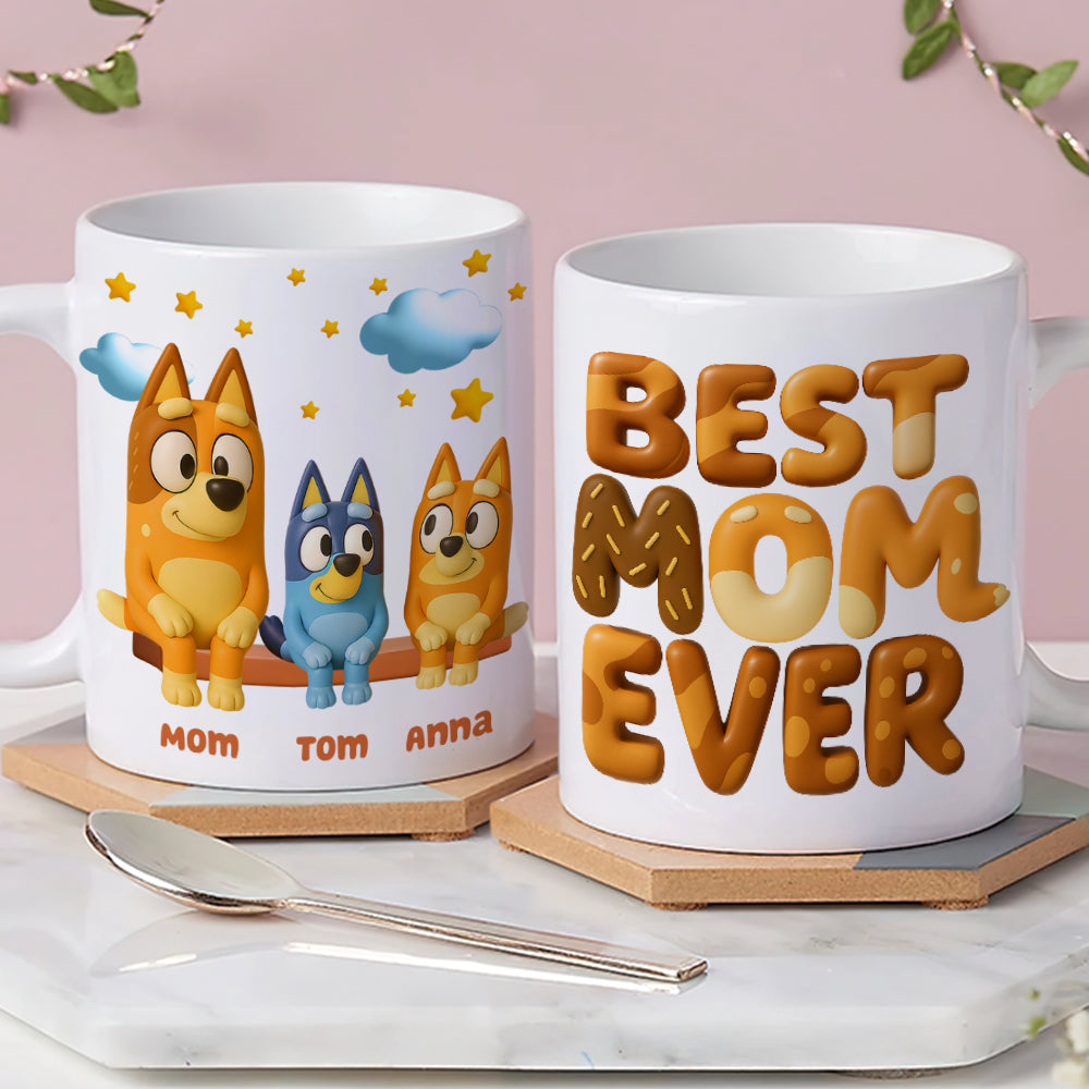 Personalized Gifts For Mom Coffee Mug - Best Mom Ever 03OHDT050425-Homacus