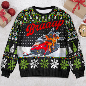 Custom Photo Ugly Sweater Gifts For Snowmobile 05ACDT041024-Homacus