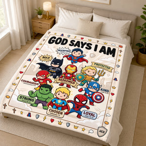 Faith Inspired Kids Blanket - Personalized Gifts For Christian Kids 03HADH290726