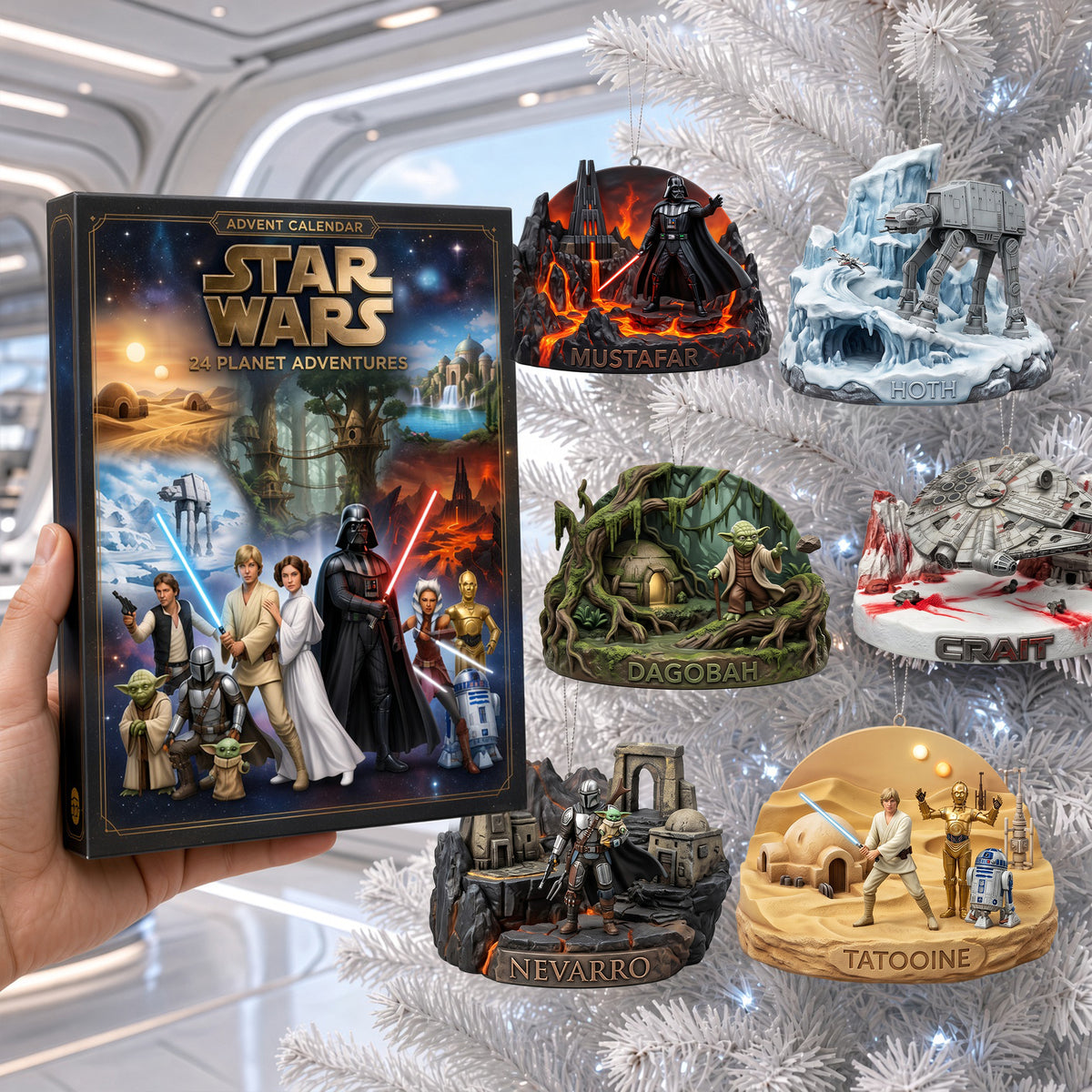 24 Planets Adventure Blind box - Personalized Gifts For Fans Christmas Advent Calendar Blind Box 02NALU261026-Homacus