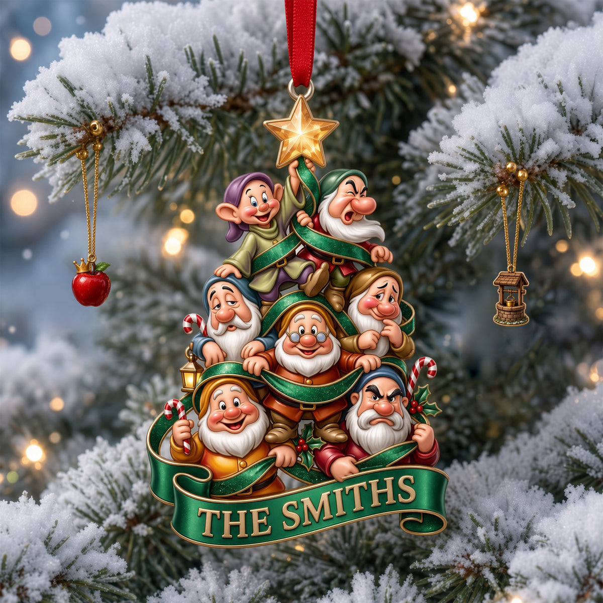 Seven Little Friends Christmas Ornament - Personalized Gifts For Family 01halu190826-Homacus