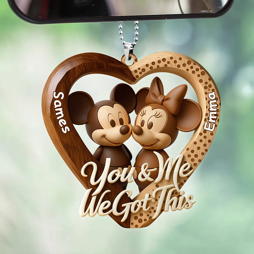 You And Me We Got This Car Ornament Personalized Gifts For Couple 04HYDT090126-Homacus