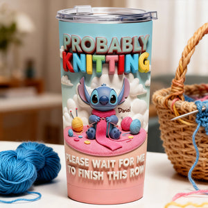 Tropical Alien Knitting Tumbler - Personalized Gifts For Knitting Lovers 05totn301225-Homacus