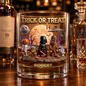 Cosmic Halloween Round Glass - Personalized Gifts 02TYDT310726-Homacus