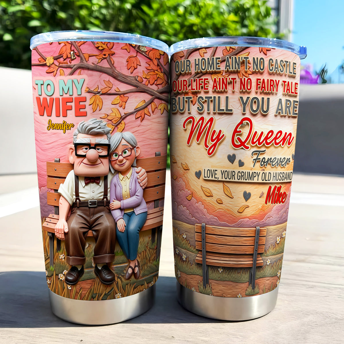 You're My Queen Forever Personalized Gifts For Wife Tumbler 05natn190625-Homacus