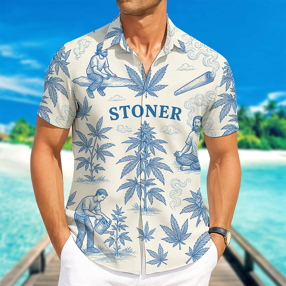 Funny Stoner Hawaiian Shirt – Personalized Gifts For Weed Lovers 03toqn120625-Homacus