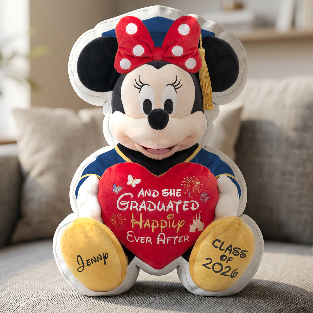Cute Mouse Graduation Pillow - Personalized Gifts For Graduates 03natn130526-Homacus