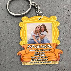 Custom Photo Gift For Friends Keychain, Besties Will Always Be There For You 03qhpu131224-Homacus