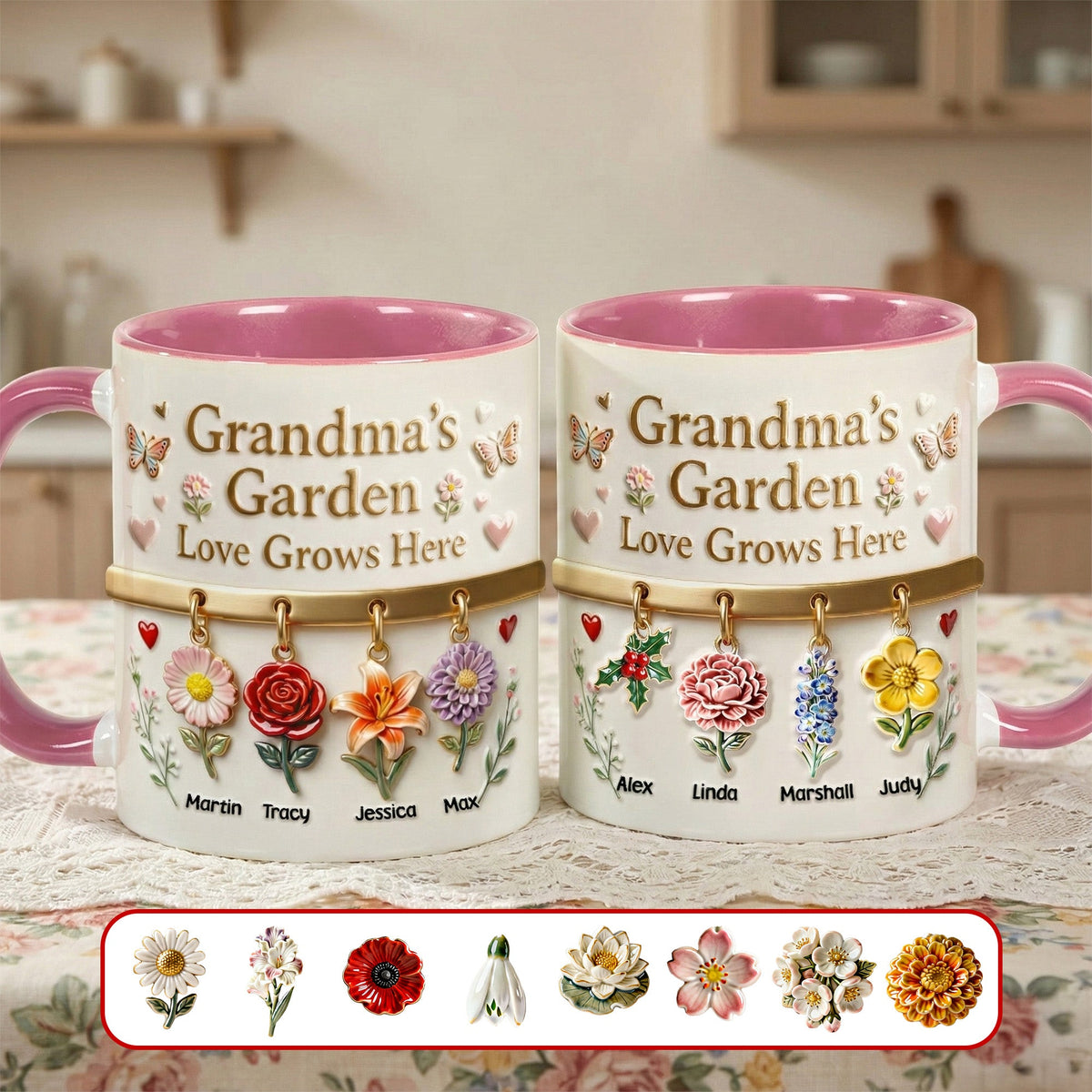 Grandma's Garden Coffee Accent Mug - Personalized Gifts For Grandma 03NAMG271225-Homacus