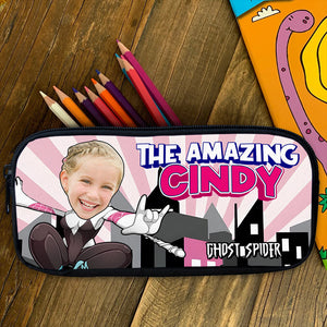 Personalized Gifts For Kid Girl Pencil Case Custom Face Kid 02xqpu170724-Homacus