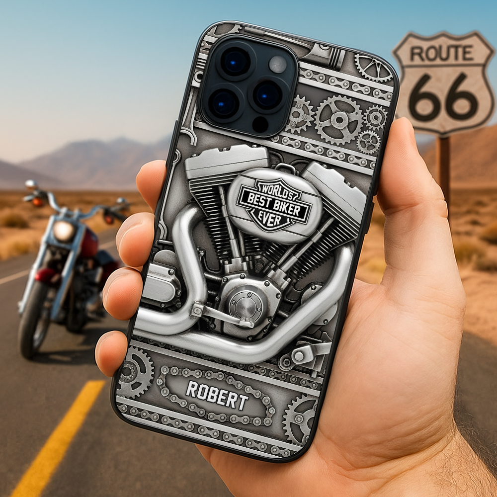 Personalized Gifts For Biker Phone Case, Motorcycle Engine 02QHPU180625-Homacus