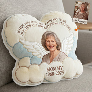 Miss The Angel In Heaven Shaped Pillow, Personalized Keepsake To Remember Loved One 03qhta221225-Homacus