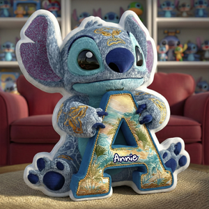 Tropical Alien Alphabet Pillow - Personalized Gift For Adventure Lovers 02TGLU071125-Homacus