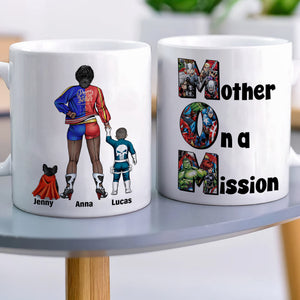 Personalized Gifts For Mom Coffee Mug 05totn070325pa Mother On A Mission-Homacus