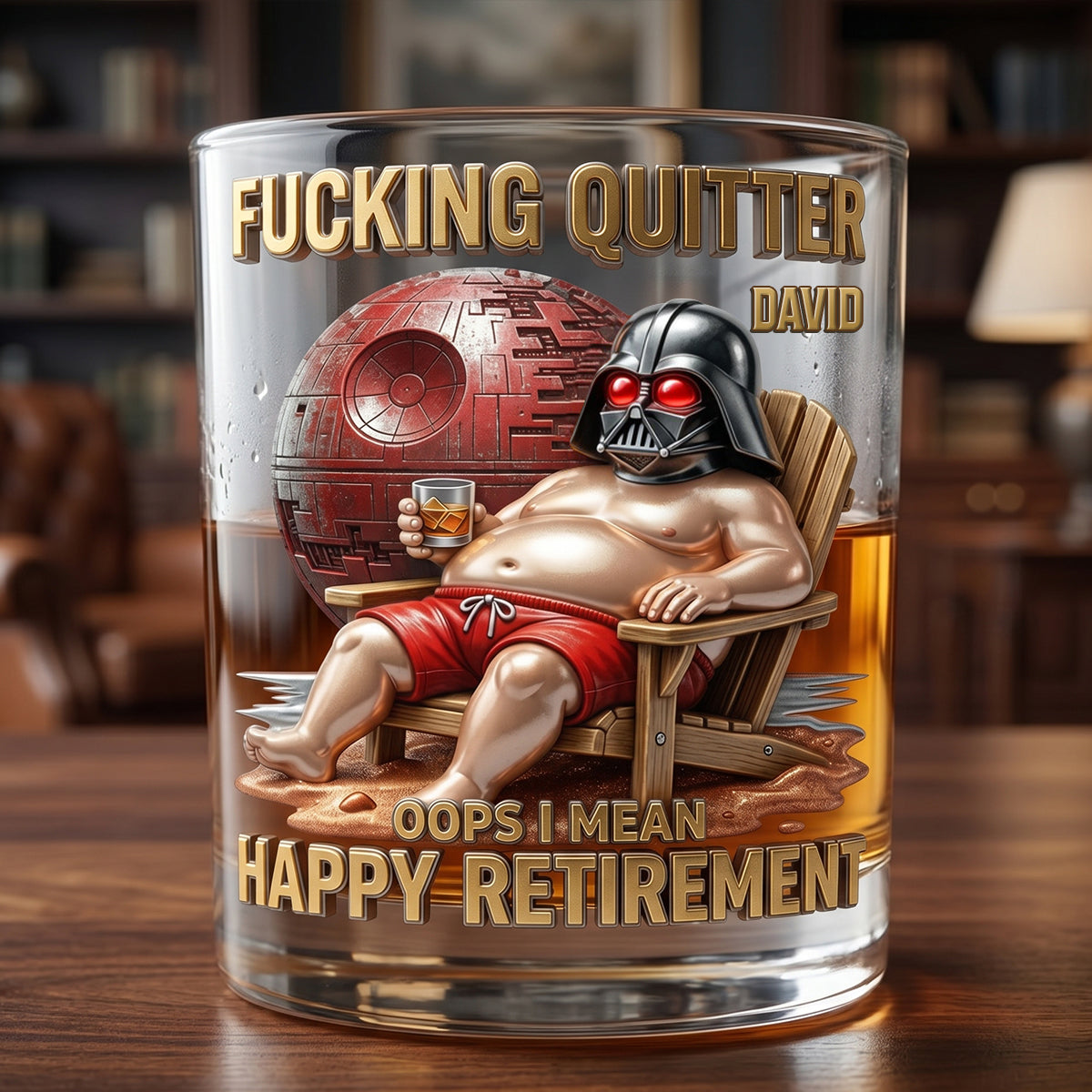 Retirement Mode Activated Round Glass - Gift for Retirees 01hutn080626-Homacus