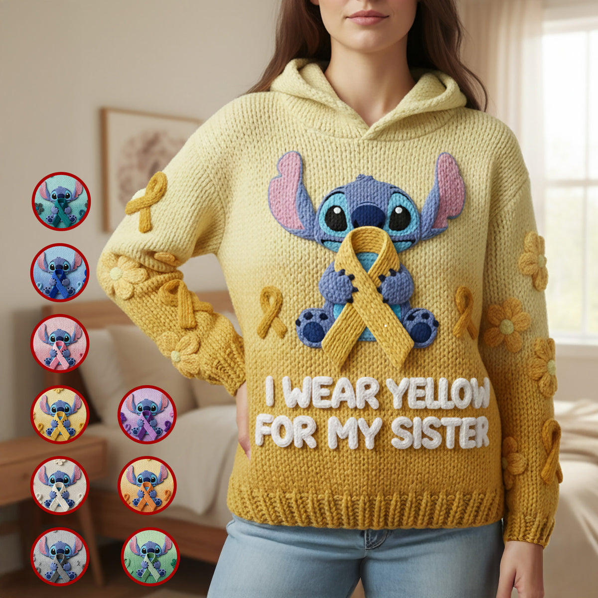 Ribbon Cancer Support Hoodie - Personalized Gift For Cancer Awareness 01NAMG051225-Homacus