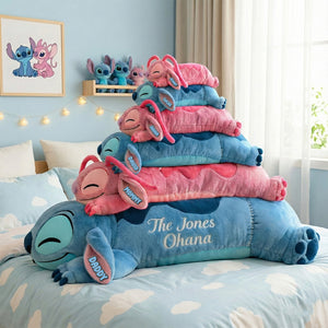 Cute Lazy Family Shaped Pillow, Personalized Gifts For Family 02qhtn151225-Homacus