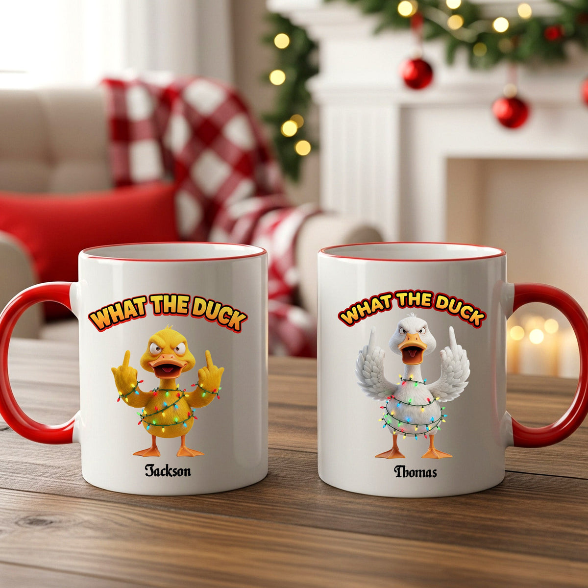 Funny Holiday Duck Coffee Mug – Personalized Gifts For Duck Lovers 03namg031125-Homacus