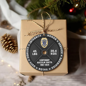 Personalized Gifts For Police Wood Ornament 03qhqn161024-Homacus