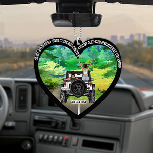 Personalized Gifts For Couple Car Ornament 05TOMH110624TM-Homacus