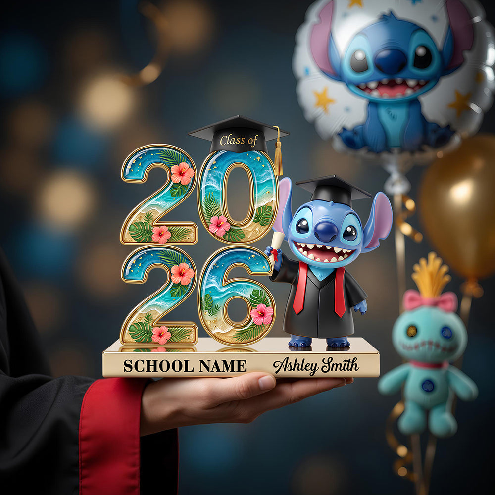 Lovely Alien Celebrate Graduation Acrylic Plaque - Personalized Gifts For Graduates 02nadt220426-Homacus