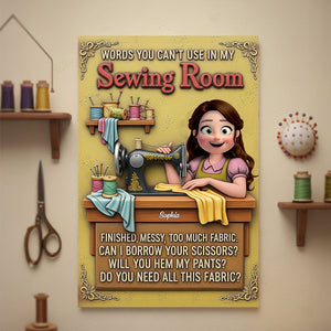 Personalized Funny Gifts For Sewing Lovers Metal Sign 01natn051225-Homacus