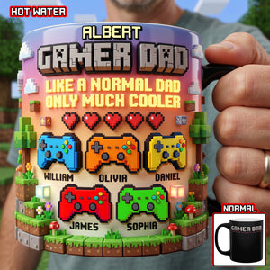 Gamer Dad Magic Coffee Mug - Personalized Gifts For Dad 01paqn200426-Homacus