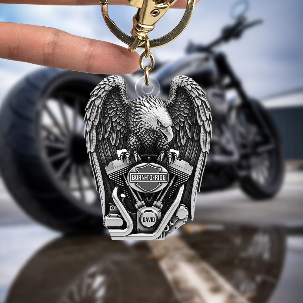 Fierce Motorcycle Engine Keychain - Personalized Gifts For Bikers 04qhtn120625-Homacus