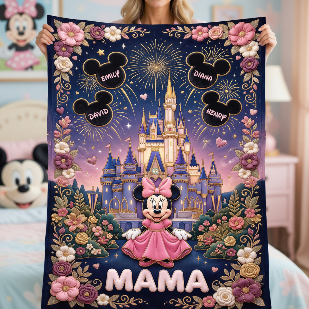 Fairytale Castle Mom Blanket - Personalized Gifts For Mother 01paqn100426-Homacus