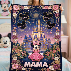 Fairytale Castle Mom Blanket - Personalized Gifts For Mother 01paqn100426-Homacus