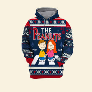 Personalized Gifts For Couple Ugly Sweater Hand In Hand Couple 04ACTN300823HH-Homacus