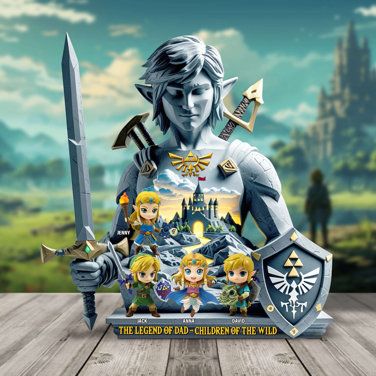 The Legend Dad Acrylic Plaque - Personalized Gifts For Father 01QHTN300425-Homacus