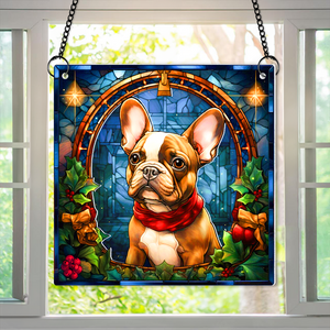 Personalized Christmas Gifts For Dog Lovers Suncatcher Ornament French Bulldog 03hupu100924-Homacus