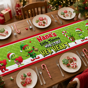 Little Thieves Quilted Table Runner - Personalized Christmas Gifts For Grandma 04nalu130826-Homacus