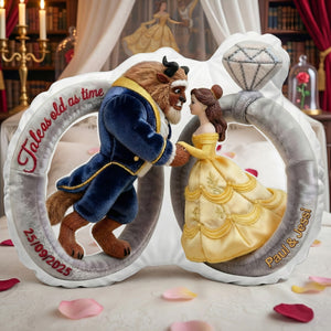 Romantic Fairytale Couple Pillow - Personalized Gifts For Couple 04tglu181225-Homacus