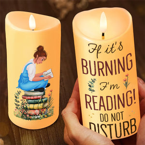 Personalized Gift For Book Lovers LED Candle 01TGDT041224HG-Homacus