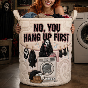 Fun Chatty Quilted Laundry Basket, Personalized Gifts 03qhdt200726-Homacus