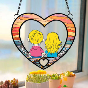 Personalized Gifts For Couple Suncatcher Ornament 02OHMH061224HG-Homacus