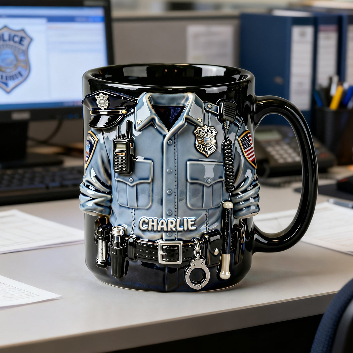 Proud Officer Coffee Mug – Personalized Gift for Police Officers 01PALU170126-Homacus