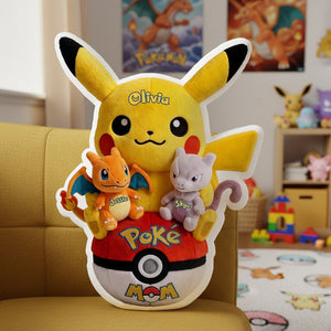 Yellow Thunder Cute Shape Pillow - Personalized Gifts For Mom 02TYTA270326-Homacus